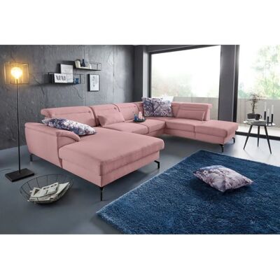 SIT & MORE Percy U-Form Rosa Sofa - Sofas SIT & MORE Percy U-Form Rosa Sofa - Sofas