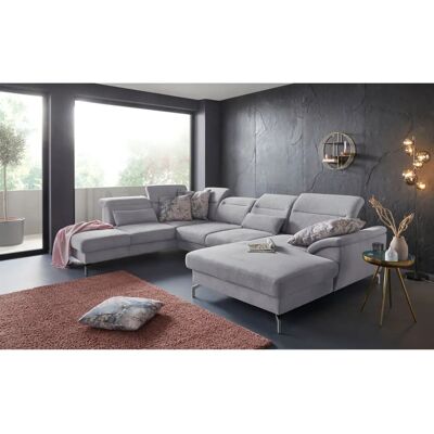 SIT & MORE Percy U-Form Couch - Microfaser Paris, Recamiere, Kopfteil, 7 Sitze SIT & MORE Percy U-Form Couch - Microfaser Paris, Recamiere, Kopfteil, 7 Sitze
