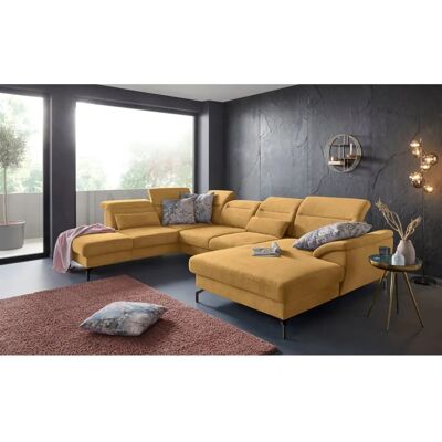 SIT&MORE Percy U-Form Sofa - Microfaser Recamiere SIT&MORE Percy U-Form Sofa - Microfaser Recamiere
