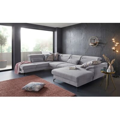 SIT & MORE Percy U-Form Sofa - Mikrofaser, Recamiere rechts, 7 Sitze SIT & MORE Percy U-Form Sofa - Mikrofaser, Recamiere rechts, 7 Sitze