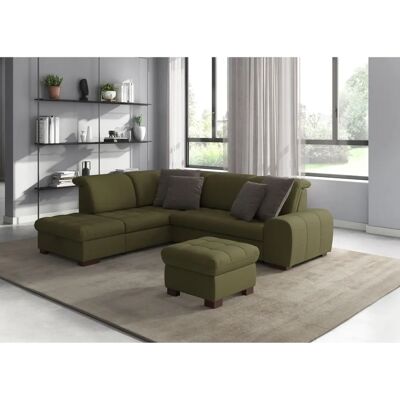 SIT & MORE Luxor L-Form Couch - L-förmiger Sofa, Mikrofaserbezug, Ottomane links SIT & MORE Luxor L-Form Couch - L-förmiger Sofa, Mikrofaserbezug, Ottomane links