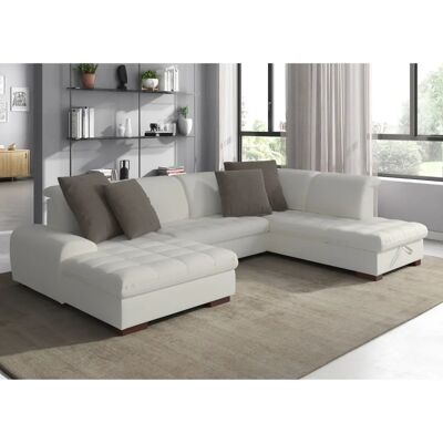 SIT & MORE Luxor U-Form Sofa - U-förmiges beiges Leinensofa SIT & MORE Luxor U-Form Sofa - U-förmiges beiges Leinensofa