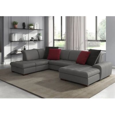 SIT & MORE Luxor U-Form Sofa - U-Form, Grau Microfaser, 7,5 Sitze SIT & MORE Luxor U-Form Sofa - U-Form, Grau Microfaser, 7,5 Sitze