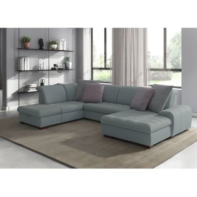 SIT & MORE Luxor U-Form Sofa - U-Form, blau, Microfaser, 7,5 Sitze SIT & MORE Luxor U-Form Sofa - U-Form, blau, Microfaser, 7,5 Sitze