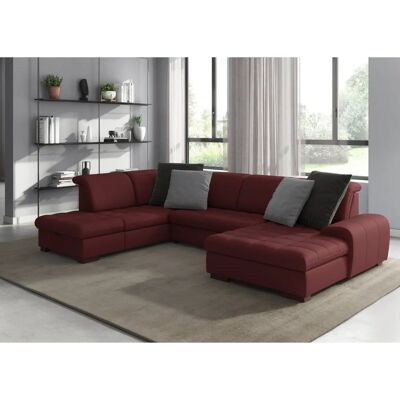 SIT & MORE Luxor U-Form Sofa - Bordeaux Microfaser SIT & MORE Luxor U-Form Sofa - Bordeaux Microfaser