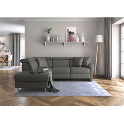 SIT&MORE Freetown L-Form Sofa - Mikrofasertapete, Ottomane links - Sofa SIT&MORE Freetown L-Form Sofa - Mikrofasertapete, Ottomane links - Sofa