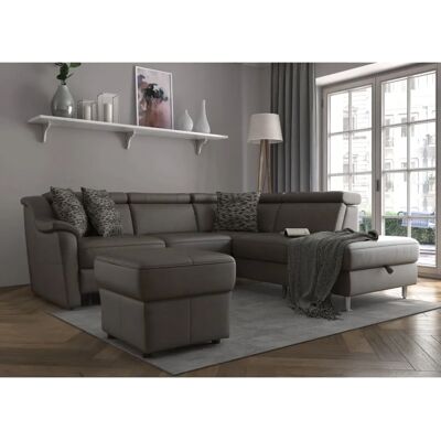 SIT & MORE Freetown L-Form Sofa - Microfaser, Braun, mit Bett & Stauraum SIT & MORE Freetown L-Form Sofa - Microfaser, Braun, mit Bett & Stauraum