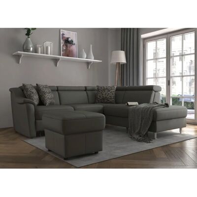 SIT & MORE Freetown L-Form Sofa - Naturleder, Rechte Ottomane, Keine Bettfunktion SIT & MORE Freetown L-Form Sofa - Naturleder, Rechte Ottomane, Keine Bettfunktion