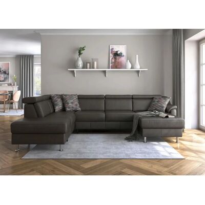 SIT&MORE Freetown U-Form Sofa - Microfaser - Anthrazit SIT&MORE Freetown U-Form Sofa - Microfaser - Anthrazit