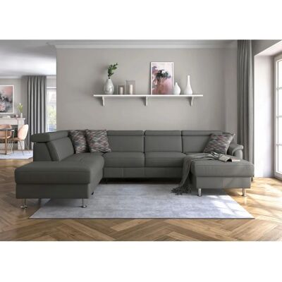 SIT & MORE Freetown U-Form Sofa - U-förmiger Microfaser-Sessel SIT & MORE Freetown U-Form Sofa - U-förmiger Microfaser-Sessel