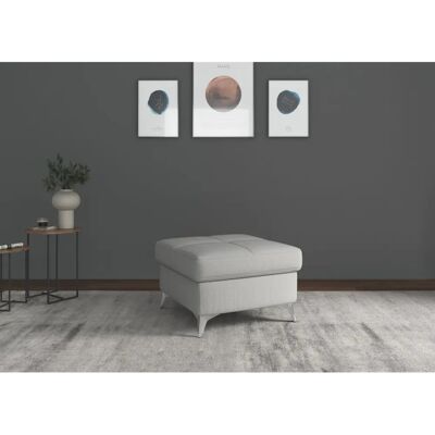 SIT&MORE Baviene Microfaser Silber Hocker - Hocker SIT&MORE Baviene Microfaser Silber Hocker - Hocker