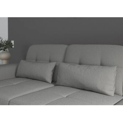 SIT&MORE Balvieni Kissen - Microfaser, Silber, 65x25x11 cm - Kissen SIT&MORE Balvieni Kissen - Microfaser, Silber, 65x25x11 cm - Kissen