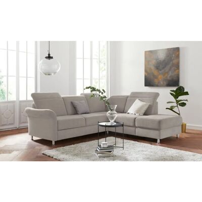 SIT&MORE Darwin Sofa - Mikrofaser, Ottomane, Kopfteil, Schlaffunktion SIT&MORE Darwin Sofa - Mikrofaser, Ottomane, Kopfteil, Schlaffunktion