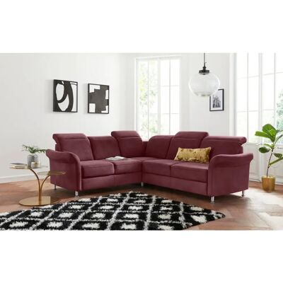 SIT&MORE Darwin L-Form Sofa - Microfaser Florence, Bordeaux, 249x229cm SIT&MORE Darwin L-Form Sofa - Microfaser Florence, Bordeaux, 249x229cm