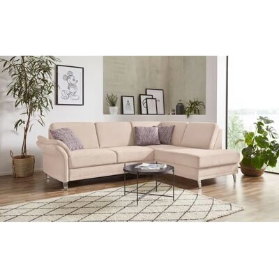 SIT&MORE Clio L-Form Sofa - Mikrofasertapijt Beige SIT&MORE Clio L-Form Sofa - Mikrofasertapijt Beige