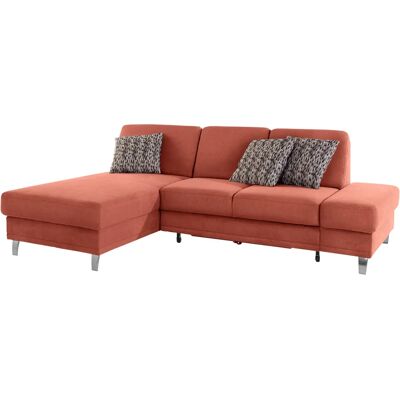SIT & MORE Clio L-Form - Mikrofaser, Orange, Recamiere links - Sofa SIT & MORE Clio L-Form - Mikrofaser, Orange, Recamiere links - Sofa