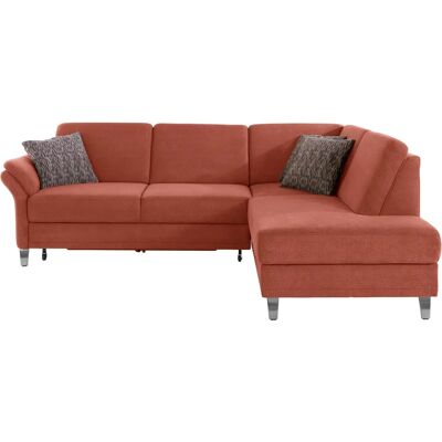 SIT&MORE Clio L-Form Sofa - Mikrofaser, Rechte Ottomane - 254x89x190cm SIT&MORE Clio L-Form Sofa - Mikrofaser, Rechte Ottomane - 254x89x190cm