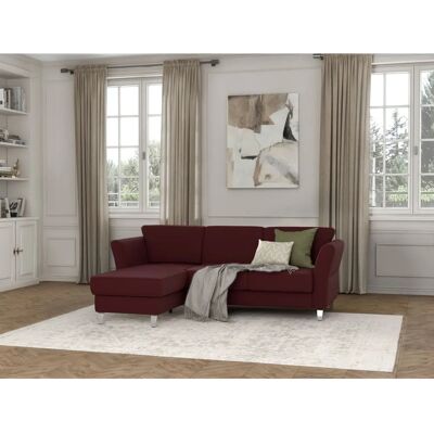 SIT & MORE Visby L-Form Sofa - Linke Recamiere - Bordeaux SIT & MORE Visby L-Form Sofa - Linke Recamiere - Bordeaux