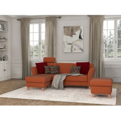 SIT & MORE Visby L-Form Sofa - Orange - 248cm SIT & MORE Visby L-Form Sofa - Orange - 248cm