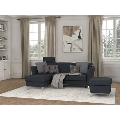 SIT & MORE Visby L-Form Sofa - dunkelgrau - mit Bettfunktion & Stauraum SIT & MORE Visby L-Form Sofa - dunkelgrau - mit Bettfunktion & Stauraum