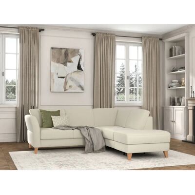 SIT&MORE Visby Ecksofa - Ottomane rechts, beige, 248x87x213 cm SIT&MORE Visby Ecksofa - Ottomane rechts, beige, 248x87x213 cm