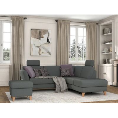 SIT & MORE Visby L-Form Sofa - Bezug Chenille, Ottomane rechts, Ohne Bettfunktion SIT & MORE Visby L-Form Sofa - Bezug Chenille, Ottomane rechts, Ohne Bettfunktion
