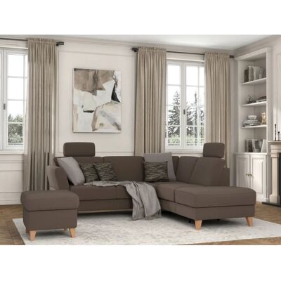 SIT & MORE Visby L-Form Sofa - Microfaser, Grau, mit Stauraum & Bettfunktion SIT & MORE Visby L-Form Sofa - Microfaser, Grau, mit Stauraum & Bettfunktion