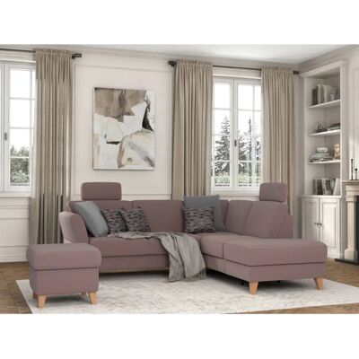 SIT & MORE Visby L-Form Rosa - Ecksofa mit Stauraum & Bettfunktion SIT & MORE Visby L-Form Rosa - Ecksofa mit Stauraum & Bettfunktion
