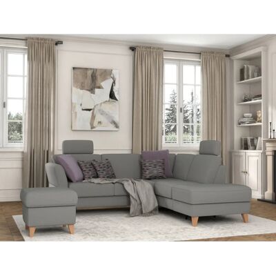 SIT & MORE Visby L-Form Sofa - Microfaser - Rechts Ottomane - mit Stauraum SIT & MORE Visby L-Form Sofa - Microfaser - Rechts Ottomane - mit Stauraum