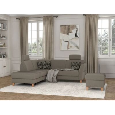 SIT&MORE Visby L-Form Couch - Chenille, Linke Ottomane, Ohne Bettfunktion SIT&MORE Visby L-Form Couch - Chenille, Linke Ottomane, Ohne Bettfunktion