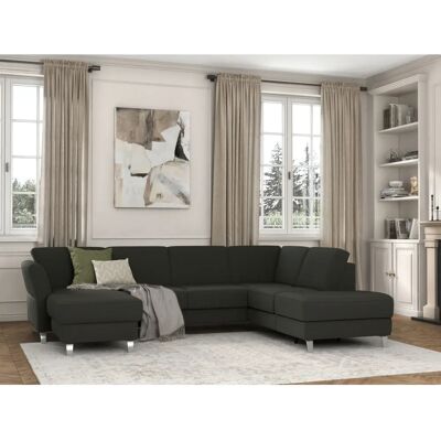 SIT & MORE Visby U-Form Sofa - Grau SIT & MORE Visby U-Form Sofa - Grau