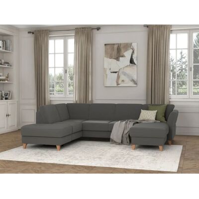 SIT & MORE Visby U-Form Sofa - Grau SIT & MORE Visby U-Form Sofa - Grau