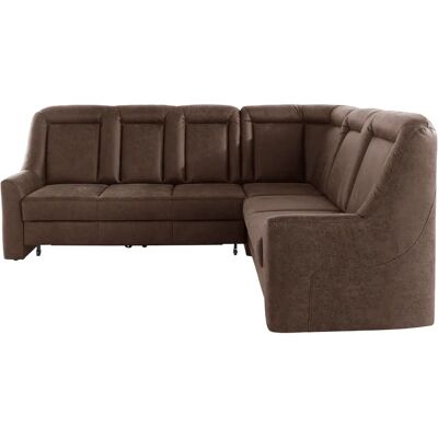 SIT & MORE Melissa L-Form Sofa - L-Form Braun Polyester SIT & MORE Melissa L-Form Sofa - L-Form Braun Polyester