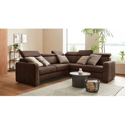 SIT & MORE Bologna L-Form Sofa - Microfaser Lederoptik, langer Schenkel links SIT & MORE Bologna L-Form Sofa - Microfaser Lederoptik, langer Schenkel links