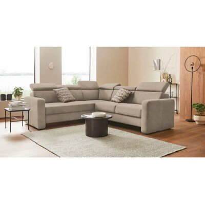 SIT & MORE Bologna L-Form Microfaser Sofa - beiget SIT & MORE Bologna L-Form Microfaser Sofa - beiget