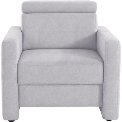 SIT & MORE Bologna Sessel - Microfaser, Silber, Kopfteilverstellung SIT & MORE Bologna Sessel - Microfaser, Silber, Kopfteilverstellung