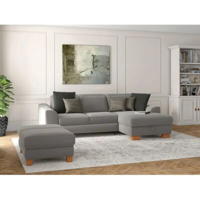 SIT & MORE Dundee L-Form Grau Sofa - Couch SIT & MORE Dundee L-Form Grau Sofa - Couch