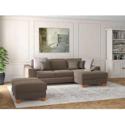 SIT & MORE Dundee L-Form Sofa - Microfaser Paris - Recamiere rechts SIT & MORE Dundee L-Form Sofa - Microfaser Paris - Recamiere rechts