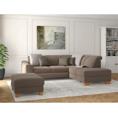 SIT & MORE Dundee L-Form Sofa - Mikrofaser, Rechte Ottomane, Ohne Kopfteil - Wohnzimmermöbel SIT & MORE Dundee L-Form Sofa - Mikrofaser, Rechte Ottomane, Ohne Kopfteil - Wohnzimmermöbel