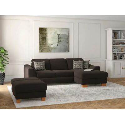 SIT&MORE Dundee L-Form Sofa - Microfaser Paris - Recamiere rechts - Ohne Kopfteilverstellung SIT&MORE Dundee L-Form Sofa - Microfaser Paris - Recamiere rechts - Ohne Kopfteilverstellung
