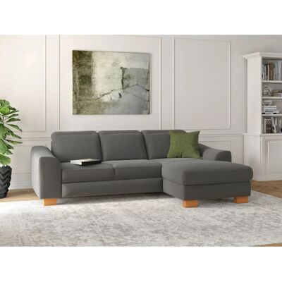 SIT & MORE Dundee L-Form Sofa - Rechts Recamiere, Mikrofaser, 264cm SIT & MORE Dundee L-Form Sofa - Rechts Recamiere, Mikrofaser, 264cm