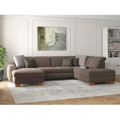 SIT & MORE Dundee U-Form Sofa - U-Form Mikrofaser Taupe SIT & MORE Dundee U-Form Sofa - U-Form Mikrofaser Taupe
