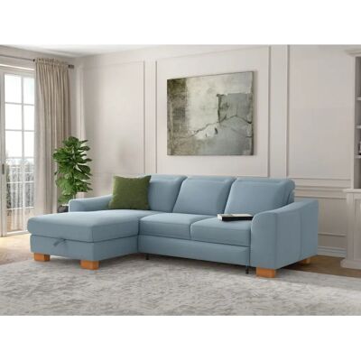 SIT & MORE Dundee L-Form Hellblau Ecksofa mit Recamiere SIT & MORE Dundee L-Form Hellblau Ecksofa mit Recamiere