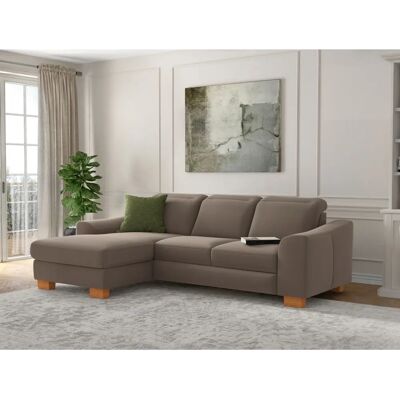 SIT & MORE Dundee L-Form Sofa - Mikrofaser, Recamiere links, Gepolsterter Rücken SIT & MORE Dundee L-Form Sofa - Mikrofaser, Recamiere links, Gepolsterter Rücken