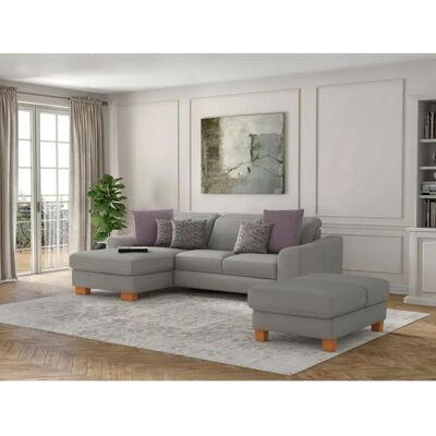 SIT & MORE Dundee L-Form Sofa - Mikrofaser, Recamiere links, 264x86x175cm SIT & MORE Dundee L-Form Sofa - Mikrofaser, Recamiere links, 264x86x175cm