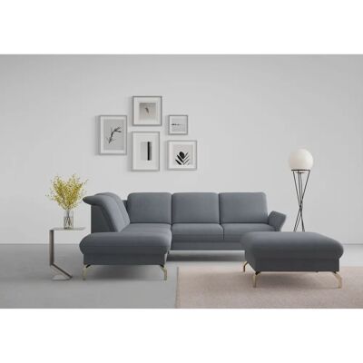 SIT & MORE Fashion L-Form Ecksofa - Chenille, Ottomane links, Kopfteil verstellbar - Sofa SIT & MORE Fashion L-Form Ecksofa - Chenille, Ottomane links, Kopfteil verstellbar - Sofa
