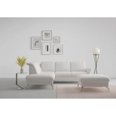 SIT & MORE Fashion L-Form Sofa - Linke Ottomane, Silber SIT & MORE Fashion L-Form Sofa - Linke Ottomane, Silber