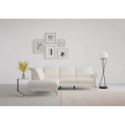 SIT & MORE Fashion L-Form Sofa - Microfaser Beige - 6 Sitze SIT & MORE Fashion L-Form Sofa - Microfaser Beige - 6 Sitze