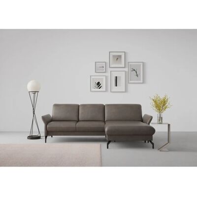 SIT&MORE Fashion L-Form Sofa - Mikrofaser, Recamiere rechts SIT&MORE Fashion L-Form Sofa - Mikrofaser, Recamiere rechts