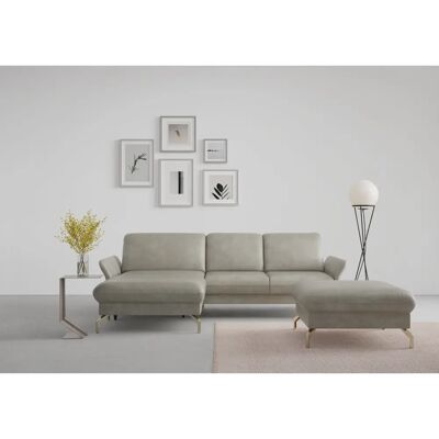 SIT & MORE Fashion L-Form Sofa - Mikrofaser, Recamiere links, verstellbare Kopfstütze SIT & MORE Fashion L-Form Sofa - Mikrofaser, Recamiere links, verstellbare Kopfstütze